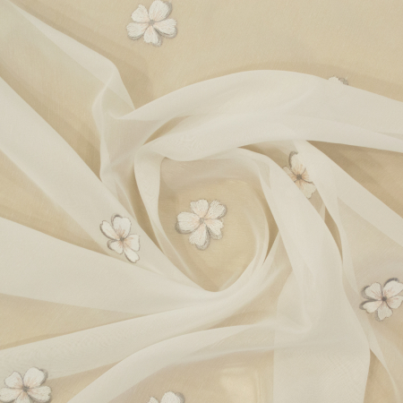 Perdea Velaria cu flori roz si gri, 300x245 cm [1]