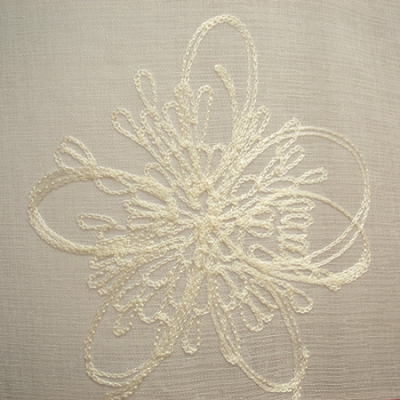 Perdea Velaria in cu flori brodate, 300x250 cm [1]