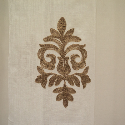 Perdea Velaria cu baroc maro, diverse dimensiuni [1]