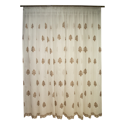 Perdea Velaria cu baroc maro, diverse dimensiuni [0]