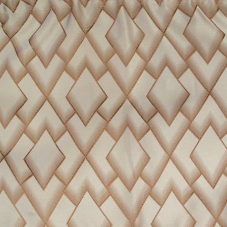 Perdea Velaria  voal alb cu romburi bej, 180x170 cm [3]