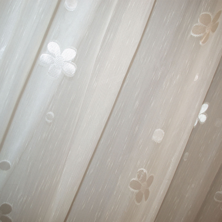 Perdea Velaria daisy unt cu flori ivory [1]