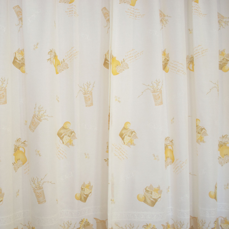 Perdea Velaria de bucatarie cu galben 100x165 cm [1]