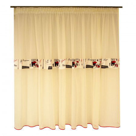 Perdea Velaria de bucatarie, ivoire, 325x165 cm [0]