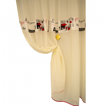 Perdea Velaria de bucatarie, ivoire, 325x165 cm [1]
