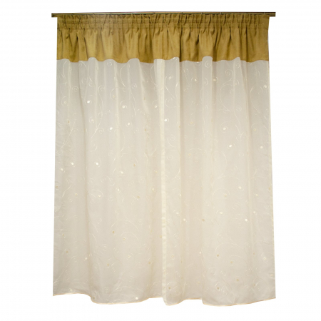 Perdea Velaria de bucatarie cu esarfe, 185x155 cm [2]