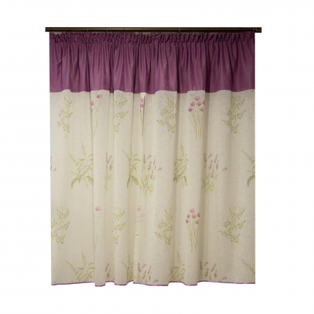 Perdea Velaria de bucatarie cu imprimeu lavanda, 370x160 cm [2]