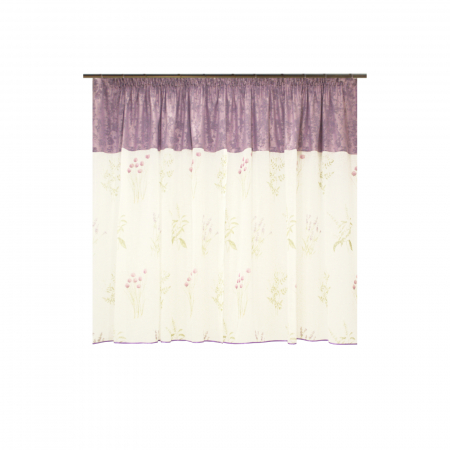 Perdea Velaria de bucatarie cu imprimeu lavanda, 330x145 cm [1]