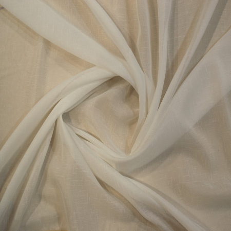 Perdea Velaria in ivoire cu buline si esarfe, 175x145 cm [2]