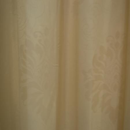 Perdea Velaria voal crem cu imprimeu baroc, 500x200cm [1]