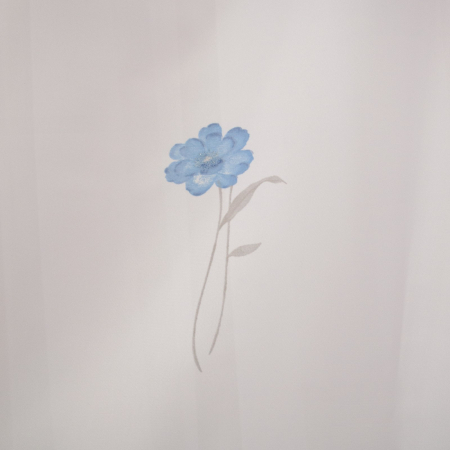 Perdea Velaria voal cu flori, 300x150 cm [1]