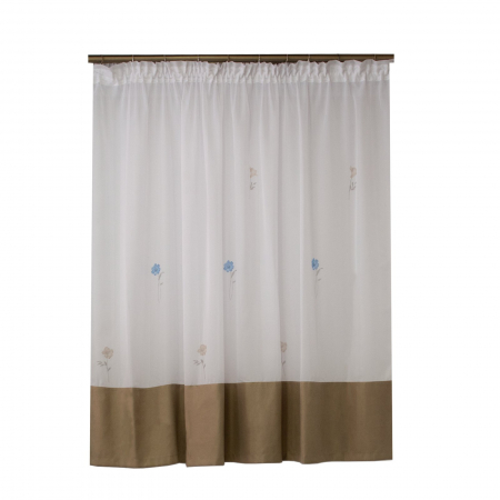 Perdele unicat - Perdea Velaria voal cu flori, 300x150 cm