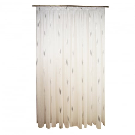 Perdele la oferta - Perdea Velaria alba cu dungi negre, 500x260 cm