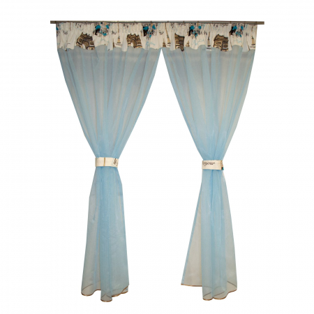 Perdea Velaria fancy albastru, 280x175 cm [0]
