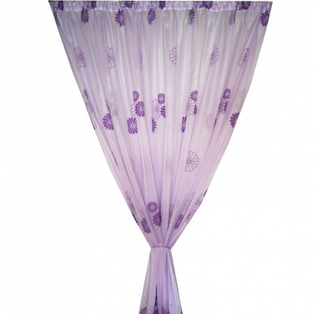 Perdea Velaria flop mov cu flori, 400x250 cm [2]