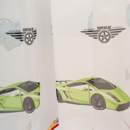 Perdea Velaria voal alb cu masini, 380x185 cm [1]