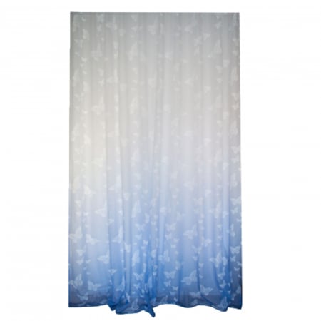 Perdele unicat - Perdea Velaria fluturi albastri degrade, 240x245 cm