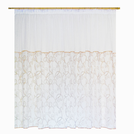 Produse - Perdea Velaria geometric bej, 400x180 cm