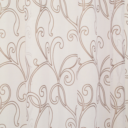 Perdea Velaria in alb cu imprimeu abstract, 240x175 cm [1]