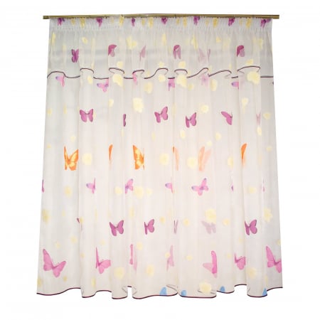 Perdele - Perdea Velaria organza cu fluturi, 240x160 cm