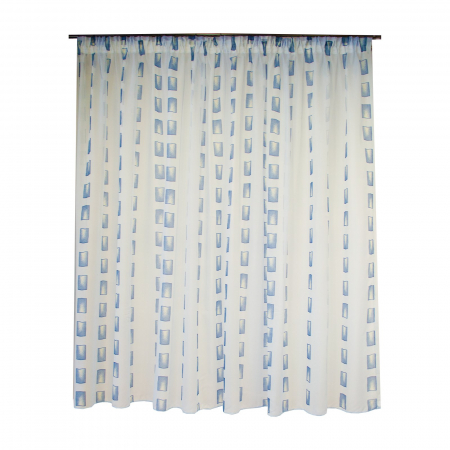 Perdea Velaria voal blue brick, 300x170 cm [0]