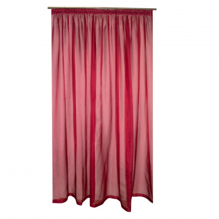 Perdele la oferta - Perdea Velaria voal grena cu rejansa, 240x250 cm