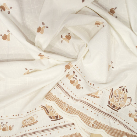 Perdea Velaria in cu fructe maro, 130x150 cm [1]