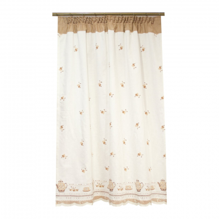 Perdea Velaria in cu fructe maro, 130x150 cm [0]