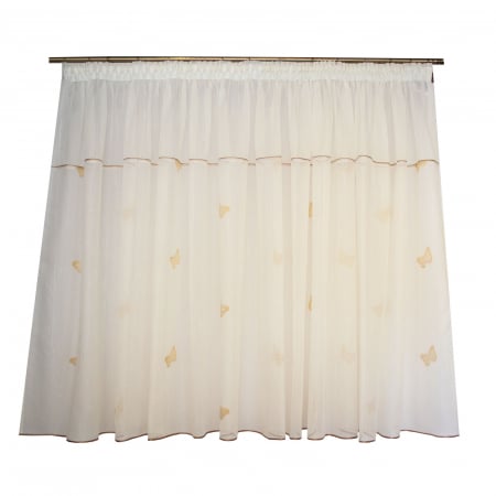 Perdea Velaria ivoire cu fluturi, 345x180 cm [0]