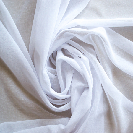 Perdele la oferta - Perdea Velaria in alb cu maci rosii, 290x140 cm