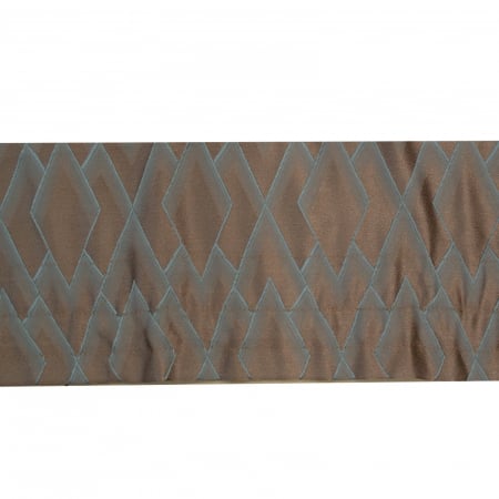 Perdea Velaria in ivoire cu romburi si esarfe, 170x160 cm [5]