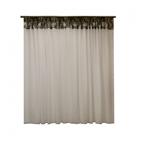 Perdele bucatarie - Perdea Velaria in alb, 400x170 cm