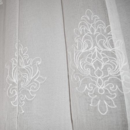 Perdea Velaria in baroc brodat ivoire, 160x250 cm [2]