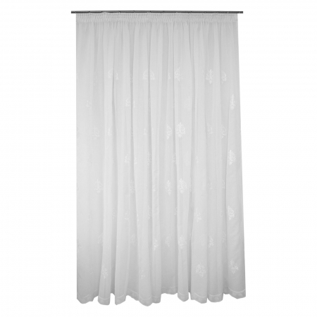 Perdele la oferta - Perdea Velaria in baroc brodat ivoire, 300x280 cm
