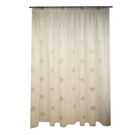 Perdele la oferta - Perdea Velaria in cristal floral, 490x245 cm