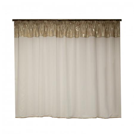 Perdele bucatarie - Perdea Velaria voal premium ivoire, 255x140 cm