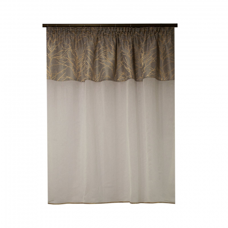 Perdele moderne - Perdea Velaria in ivoire cu tafta, 150x145 cm