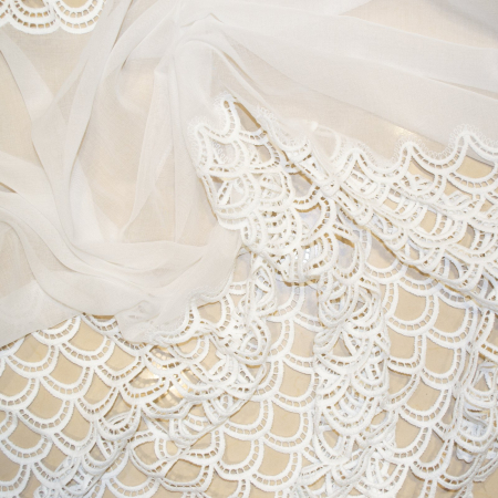 Perdea Velaria macrame alb, 580x225 cm [1]