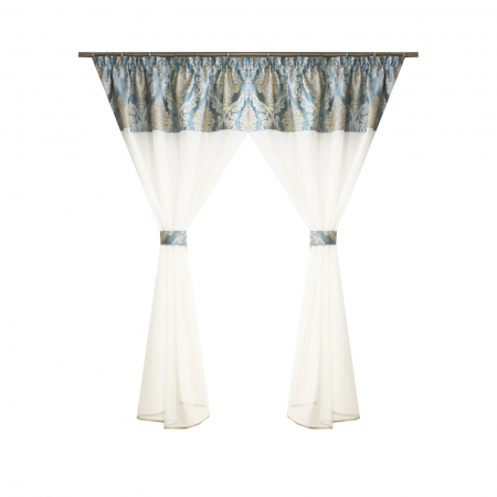 Perdele bucatarie - Perdea Velaria voal alb, 275x160 cm