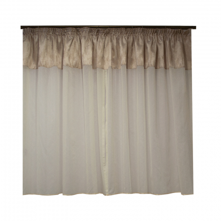 Perdea Velaria ploita ivoire, 350x150 cm [1]