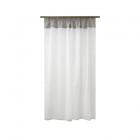 Perdea Velaria in hard alb si tafta gri, 280x187 cm [1]