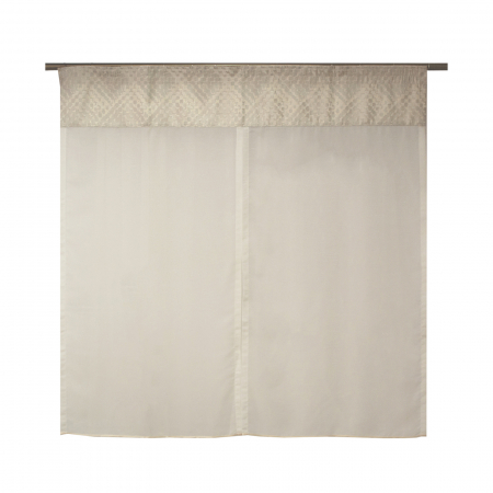 Perdea Velaria crep ivoire si tafta crem, 140x175 cm [1]