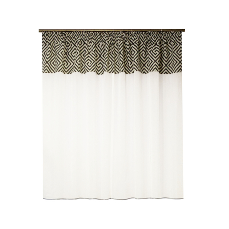 Perdea Velaria in ivoire cu model gri, 250x145 [1]