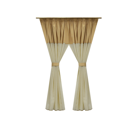 Perdele bucatarie - Perdea Velaria in crem, 320x150 cm