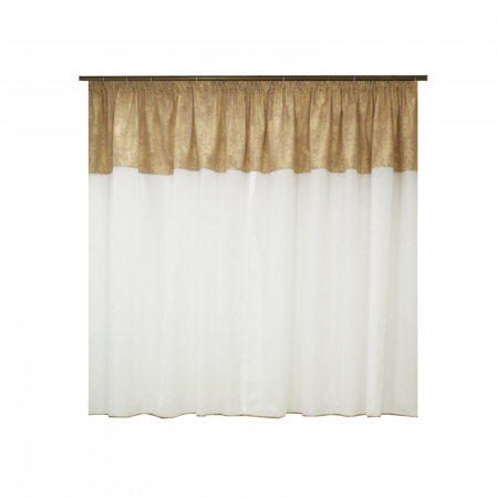 Perdea Velaria  in ivoire si asos bej, 330x145 cm [1]