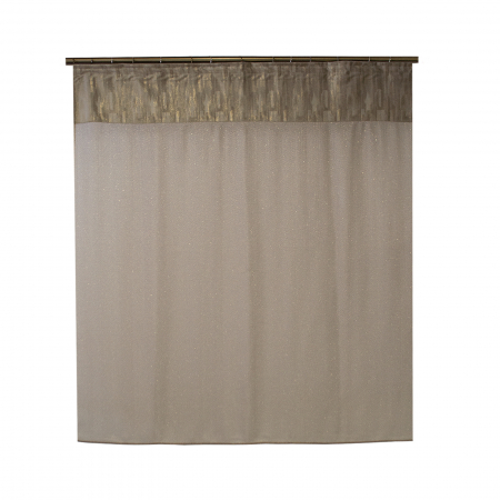 Perdea Velaria gri cu sclipici, 130x145 cm [0]