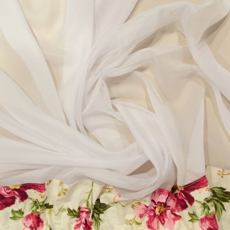 Perdea Velaria alba cu flori rosii, 360x185 cm [1]