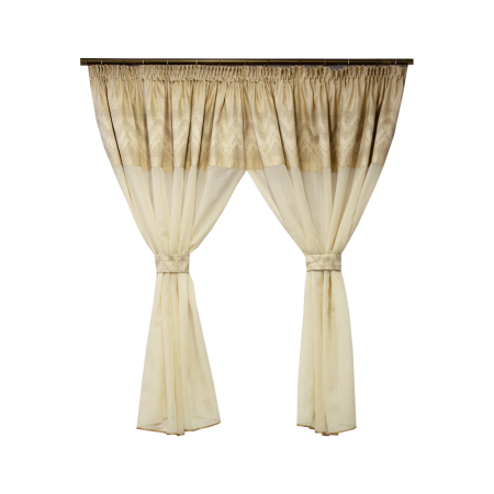 Produse - Perdea Velaria in rustic ivoire, 320x145 cm