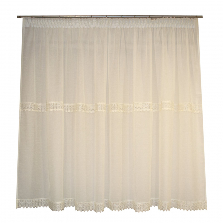 Perdea Velaria in unt cu dantela, 290x155 cm [0]