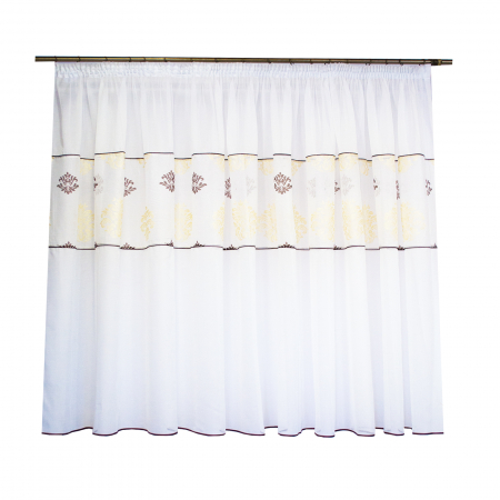 Perdea Velaria in unt lucios cu model baroc, 440x175 cm [0]